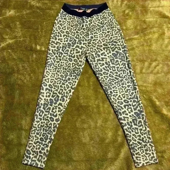 Zara Animal Print Stretch Leggings Pants JP008 - Picture 1 of 5